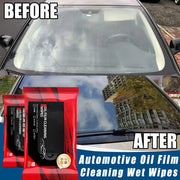 Automotive Oil Film Remover Wet Wipes – Windshield Glass Cleaner & Waterproof Coating