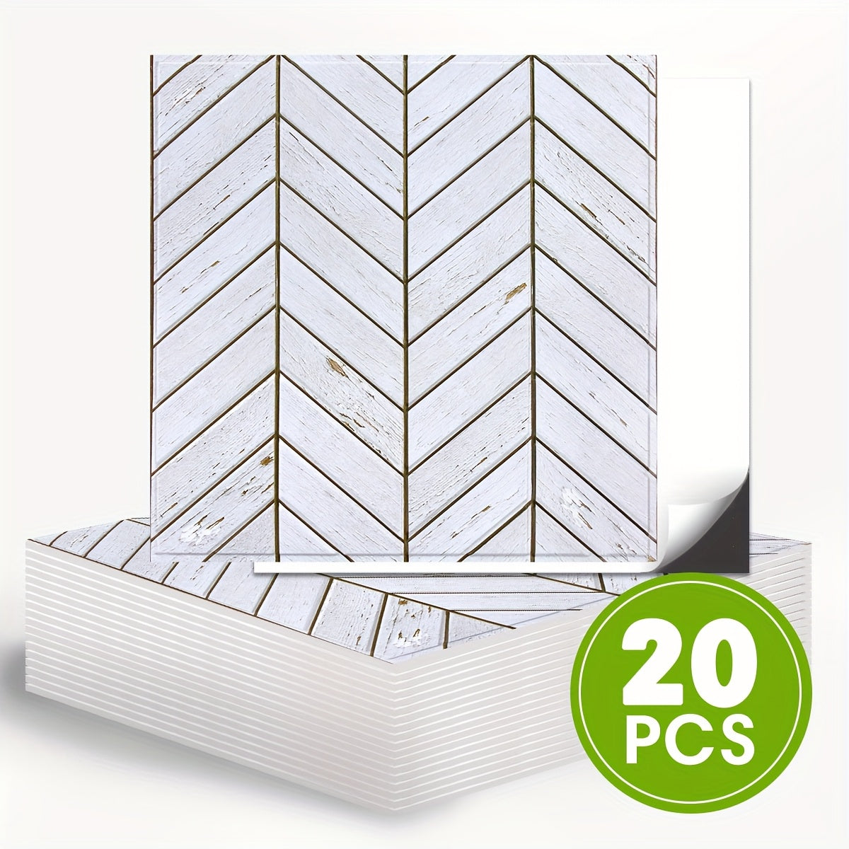 20pcs 3D Faux Wood Wall Panels For Walls -11.8\