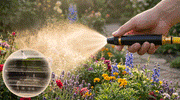 Heavy Duty Adjustable Twist Hose Nozzle – Brass Core, High-Pressure Jet & Mist