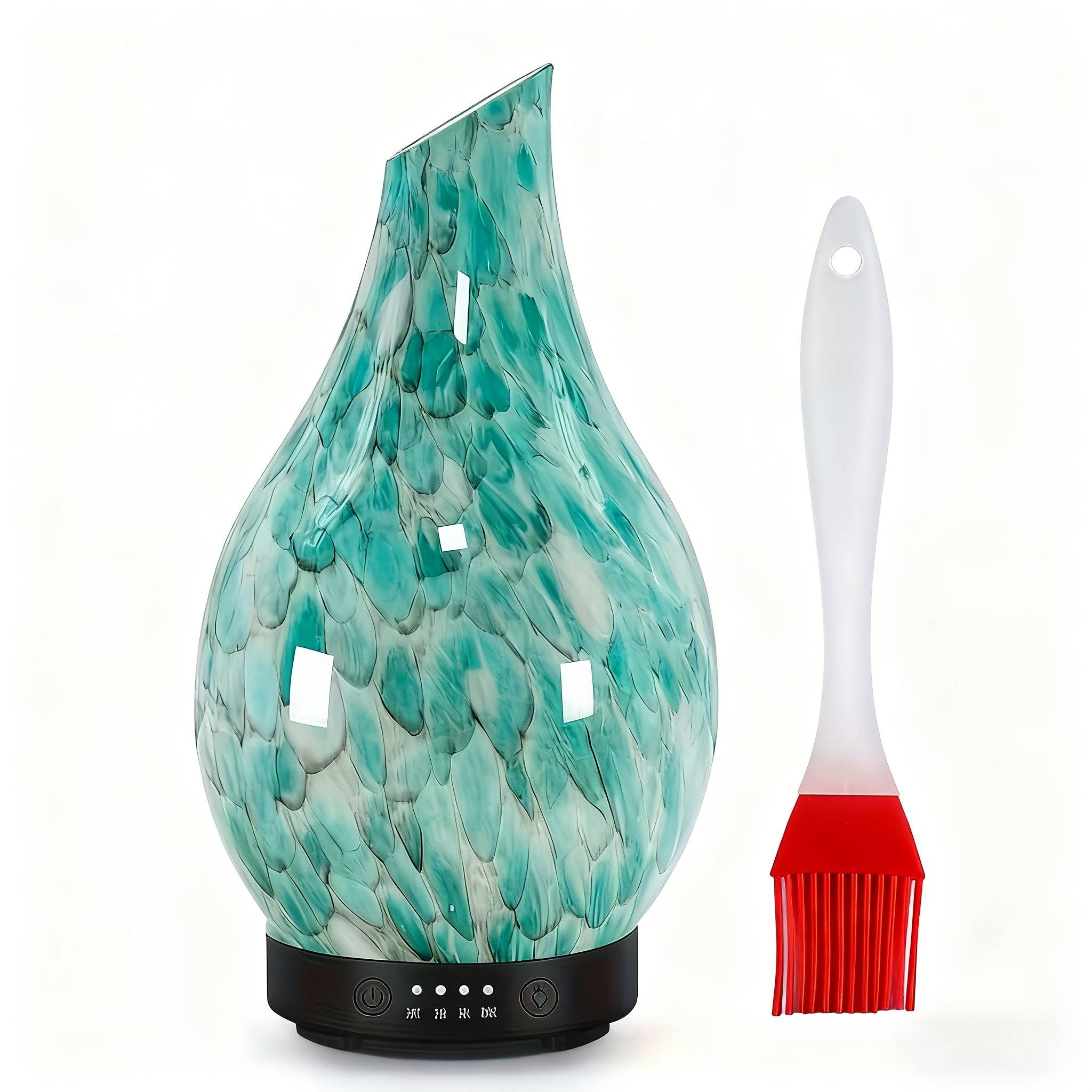 Essential Oil Diffuser 120ml - Handmade, BPA-Free, Auto Shut-Off, 4 Timer Settings, 7 Color-Changing LED for Home, Yoga, Office