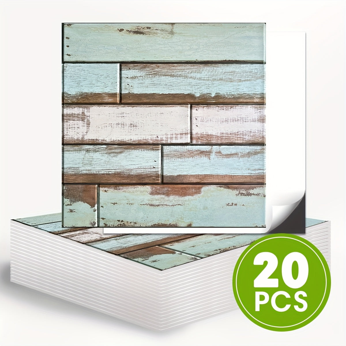 20pcs 3D Faux Wood Wall Panels For Walls -11.8\