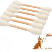 6-Pack Giant Q-tip Cat Chew Toys — Soft, Safe &amp; Irresistibly Fun