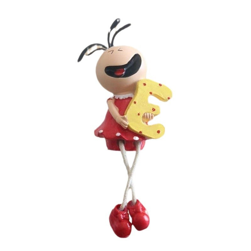 LOVE Sanmao Stilt Doll Resin Crafts Wedding Gift Living Room Bedroom Decoration Ornaments