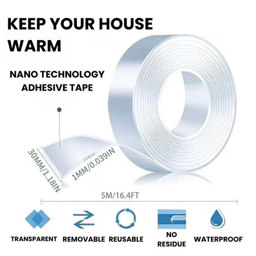 Weather Stripping Door Seal Strip – Soundproof, Bug & Dust Proof Self-Adhesive Foam Tape