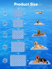 Dog Cooling Mat – Self Cooling Pad for Dogs, Pet Cooling Bed for Summer Heat Relief