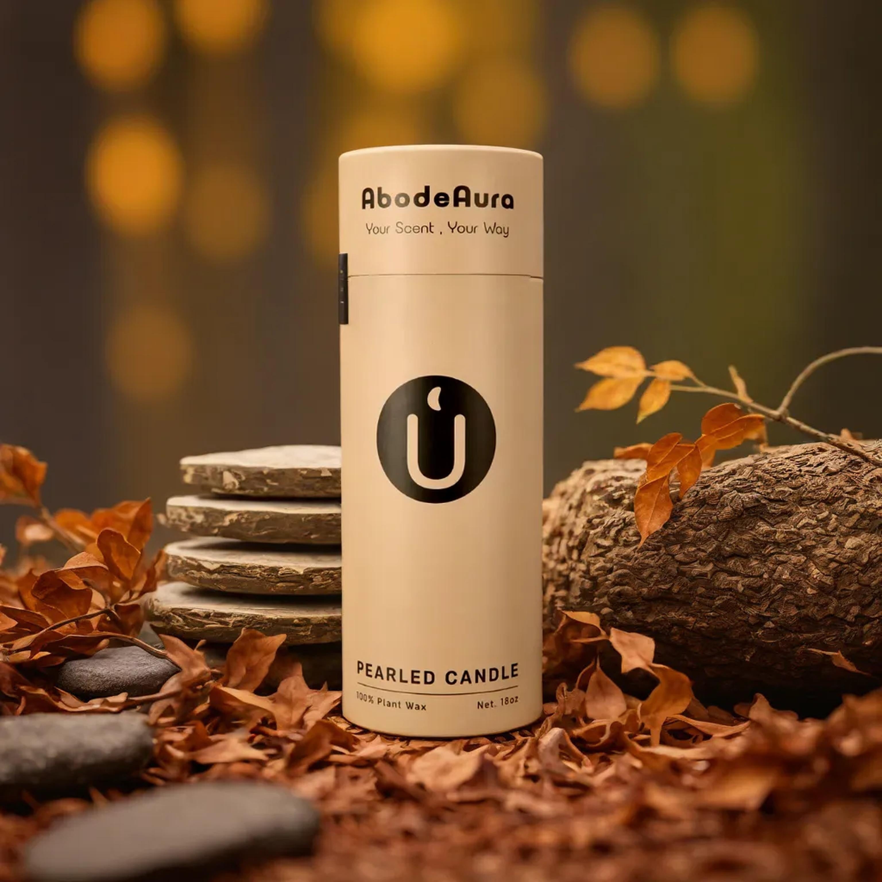 Fragrant Pearl Candles - Vanilla Series Candle Set: 18 Ounces of Palm Wax with a Glass Candle Holder, Long-Lasting Pearl White Candles, Floating, Refillable with 30 Wax Candle Wicks, Scented with Vanilla And Sandalwood