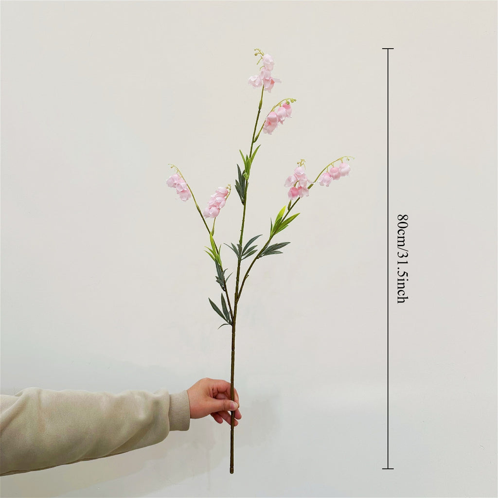 Artificial Flowers High-Quality Lily of the Valley Flowers INS Style Spring and Summer Dining Table Decoration Tabletop Ornament Room Home Decoration Wedding Engagement Birthday Graduation Celebration Festival Event Party Scene Decoration