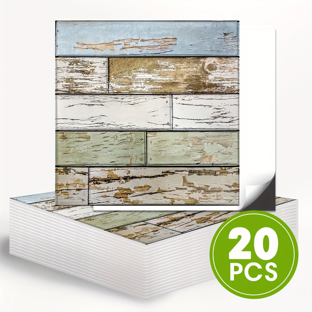 20pcs 3D Faux Wood Wall Panels For Walls -11.8\